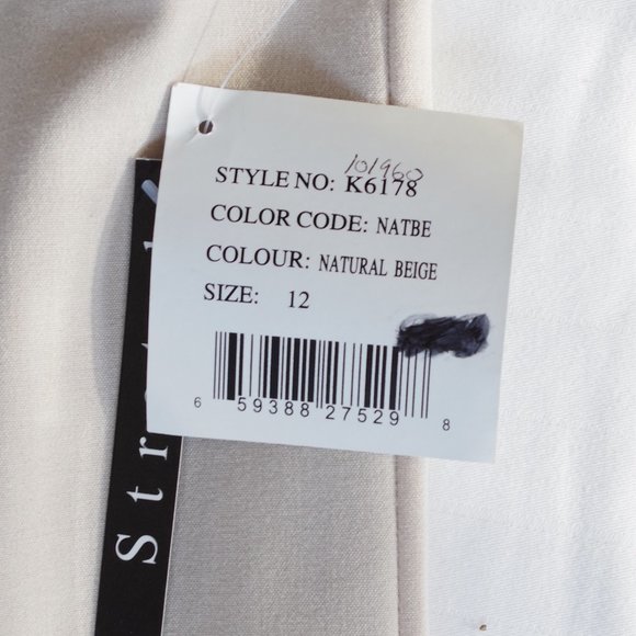 Focus 2000 "Natural Beige" Trumpet Hem Skirt NEW- Sz. 12 - Picture 3 of 3